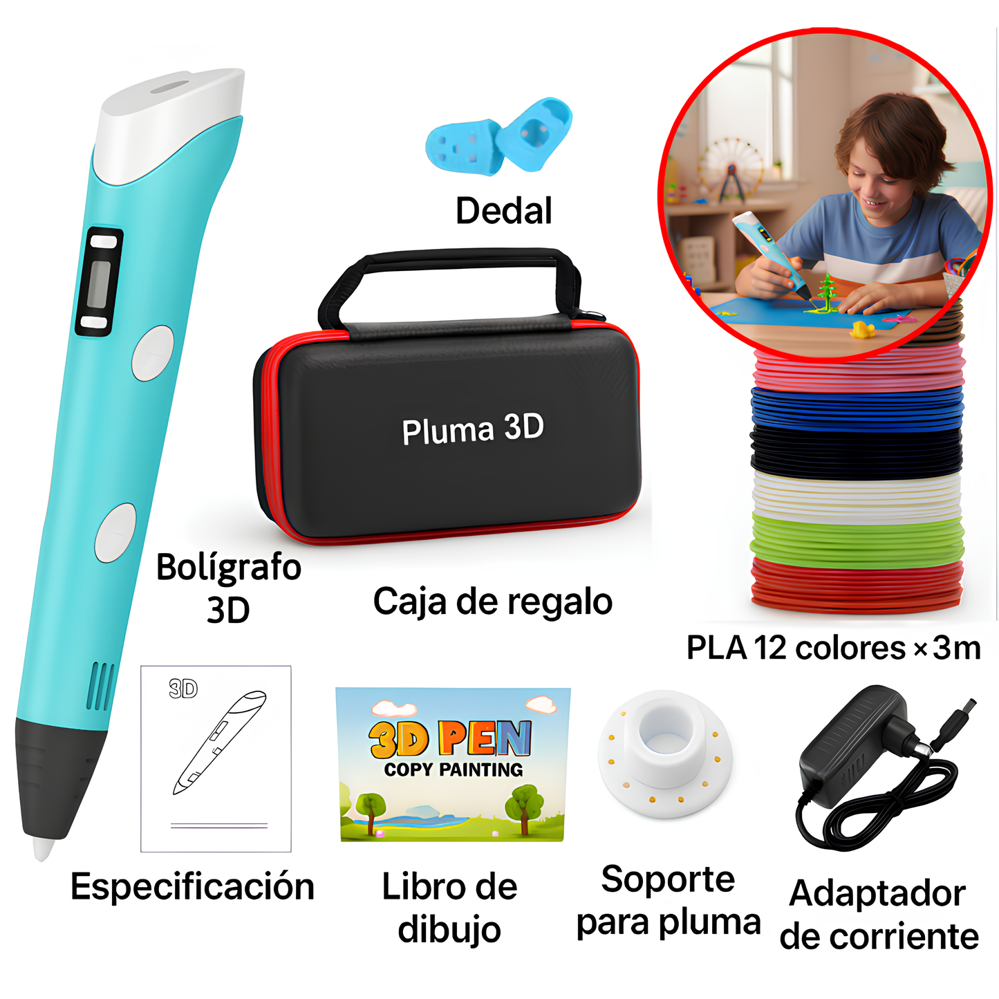 Juego de Plumas 3D con Pantalla – Da vida a tu imaginación y crea sin límites