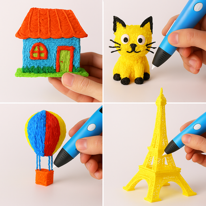 Juego de Plumas 3D con Pantalla – Da vida a tu imaginación y crea sin límites