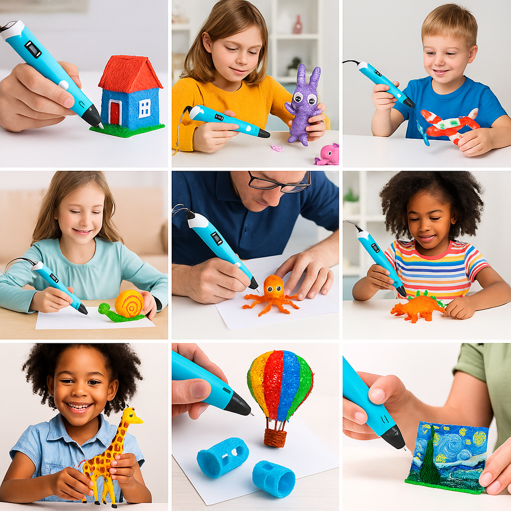 Juego de Plumas 3D con Pantalla – Da vida a tu imaginación y crea sin límites