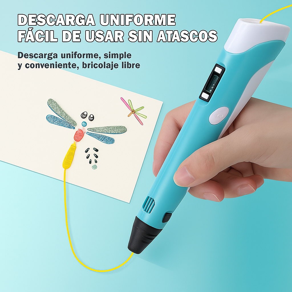 Juego de Plumas 3D con Pantalla – Da vida a tu imaginación y crea sin límites