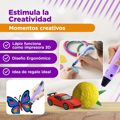 Juego de Plumas 3D con Pantalla – Da vida a tu imaginación y crea sin límites